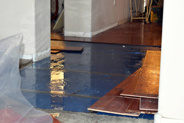 Professional Burst Pipe Water Damage technician working in Eastham, MA